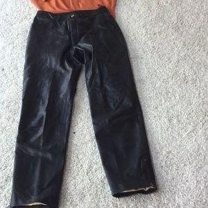 St John lambskin jeans, 4